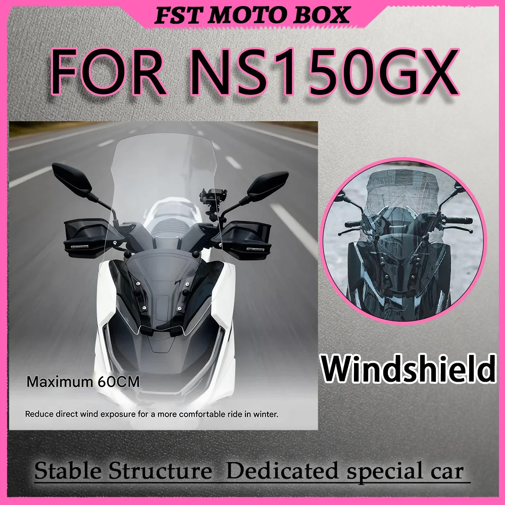 FOR NS150GX Integrally‑formed dual‑direction water‑guiding ribs at the bottom of the widened rain deflector channel rainwater