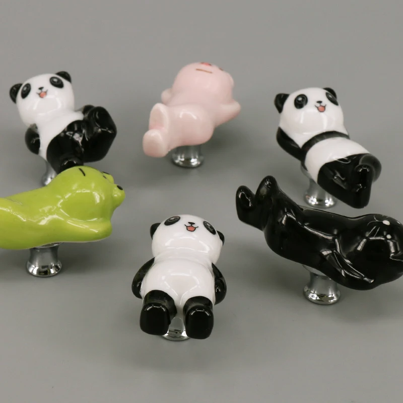1 Piece Ceramic Drawer Knobs Lovely Cabinet Cupboard Pull Handles Kids Room Furniture Fittings Handle Hardware