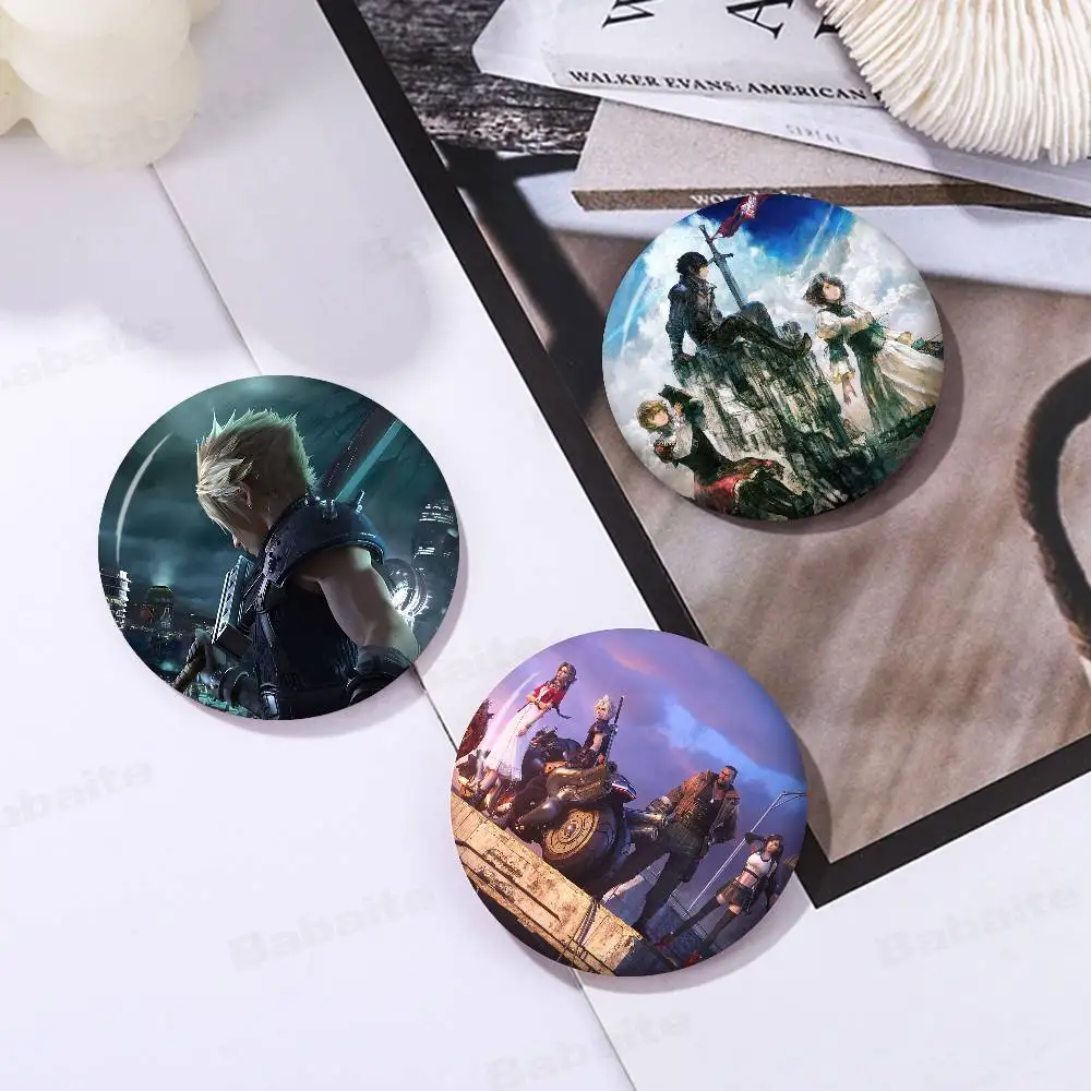 Classic F-Final Game F-Fantasy 58mm Handmade Brooch Cartoon Cosplay Badge on Backpack Jewelry Accessories Gifts