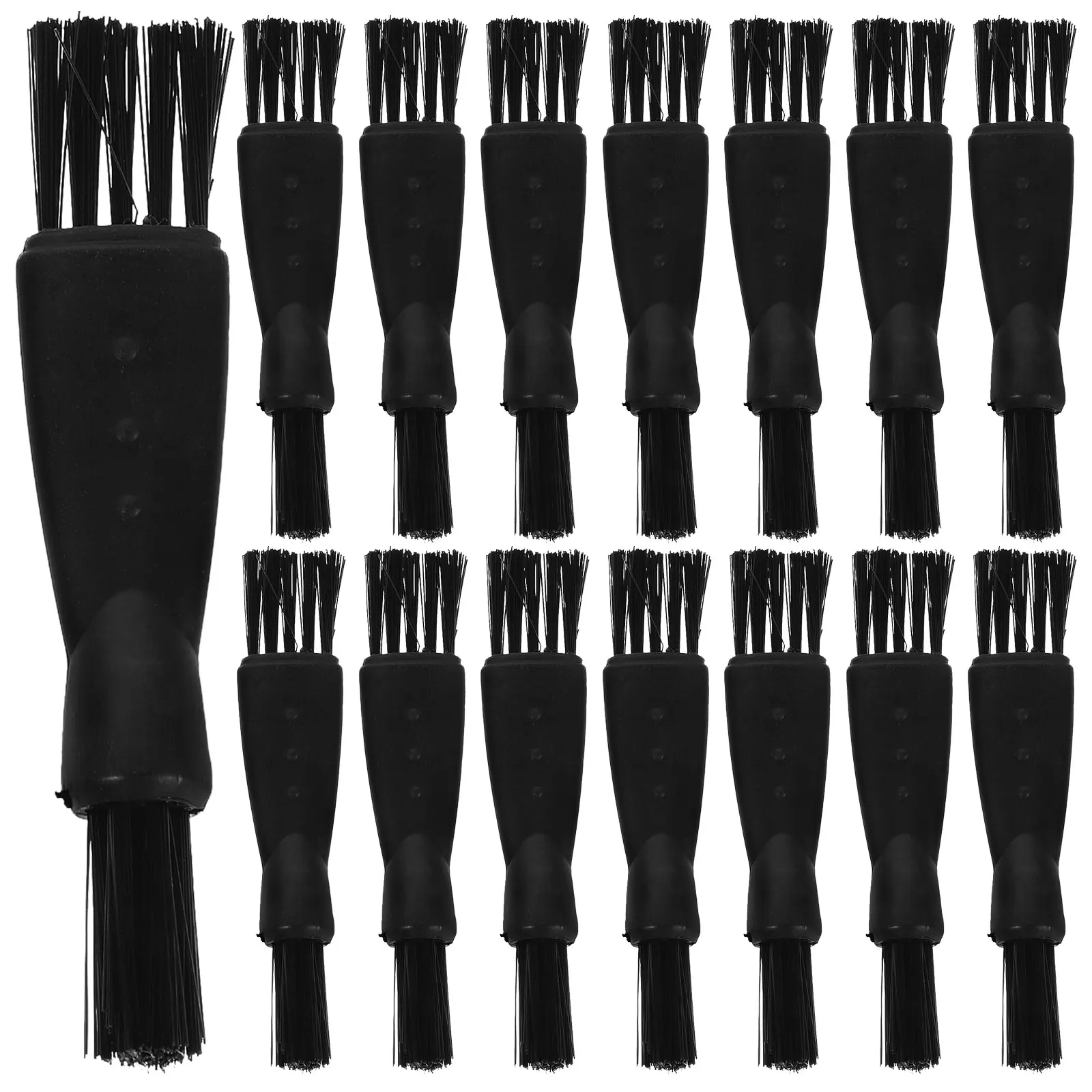 20 قطعة فرشاة تنظيف صغيرة للرجال الحلاقة وتشذيب شعيرات مزدوجة تصميم المحمولة أداة تهذيب الشعر لمجموعة إزالة الغبار شفرة