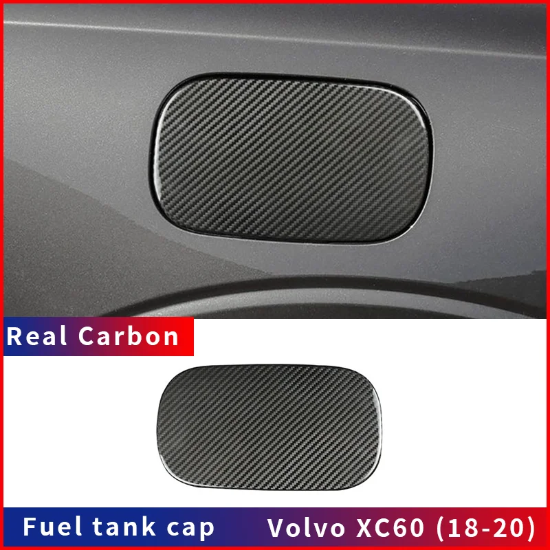 

For Volvo XC60 Real Dry Carbon fiber decoration fuel tank cap (2018-2020 models) Body Kit exterior modification Accessories