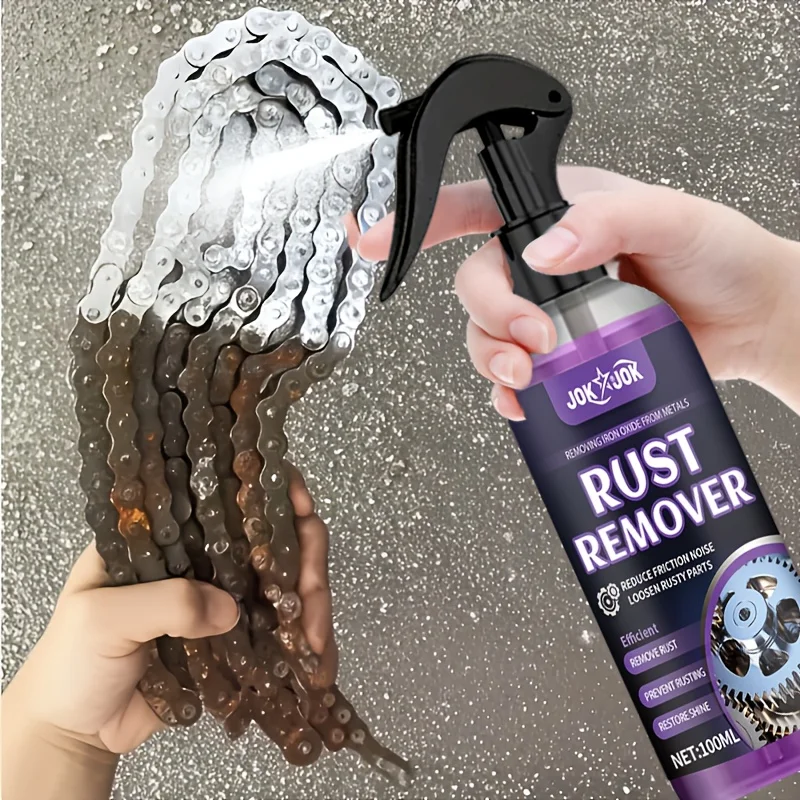 JOKJOK - Spray Removedor de Óxido Metálico Automotriz de 100 ml - Pasta Multifuncional para Eliminar y Reparar Óxido de Cromo en Superficies Metálicas, Cal