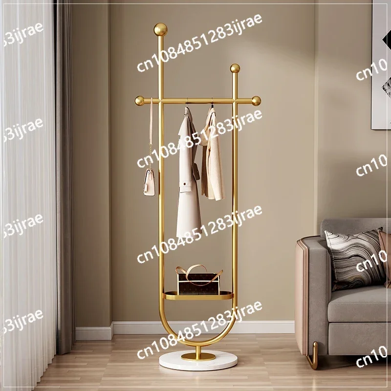 Gold Metal Clothes Rack Entrance Boutique Living Room Clothes Rack Stand Hanger Shelving Burro Ropa Perchero Nordic Furniture