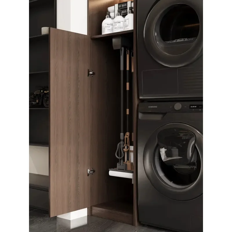 Modern Melamine Balcony Storage & Washing Machine Cabinet with Vanity Landury Cabinet Water Resistant for Balcony