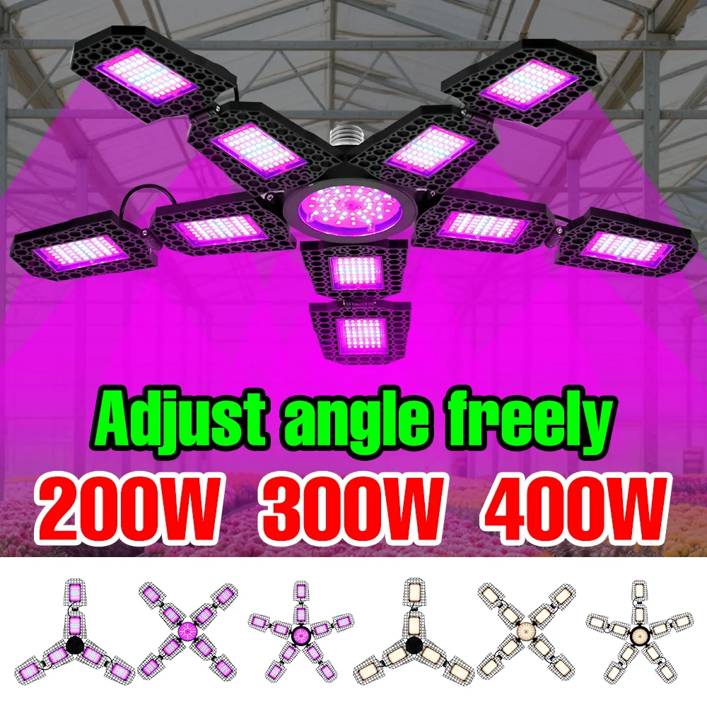 

400W LED Plant Grow Light Bulb Full Spectrum Lamp E27/E26 Indoor Fruit Hydroponic Greenhouse Tent Cucumber Vegetable Cultivation