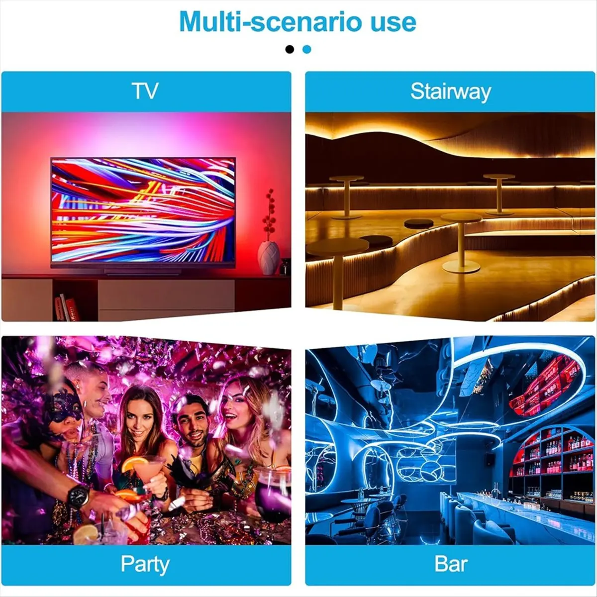 Remote Dimmer Controller for Single Color LED Strip Lights, 5-24V Wireless Controller for 3528/5050/ LED Tape