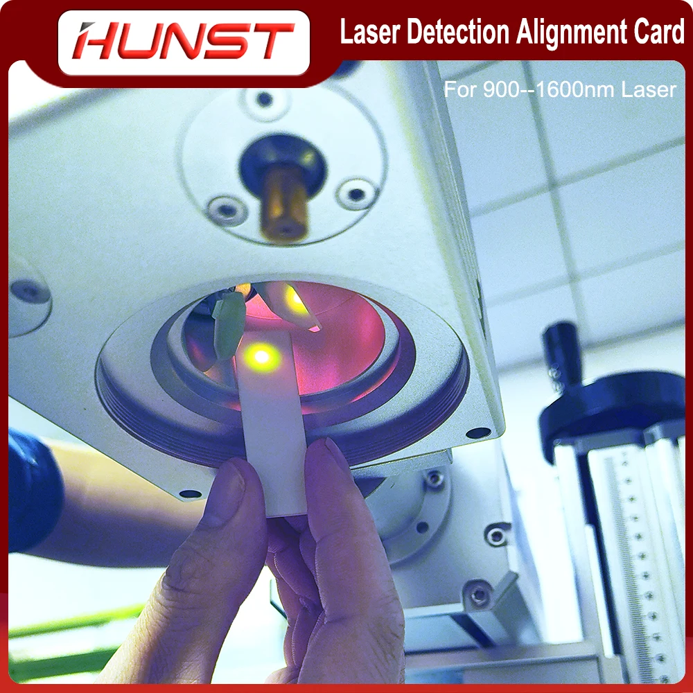 HUNST  Fiber Laser Detection Alignment Card Infrared Dimmer Visualizer Calibrator Ceramic Plate For 900-1600nm Laser