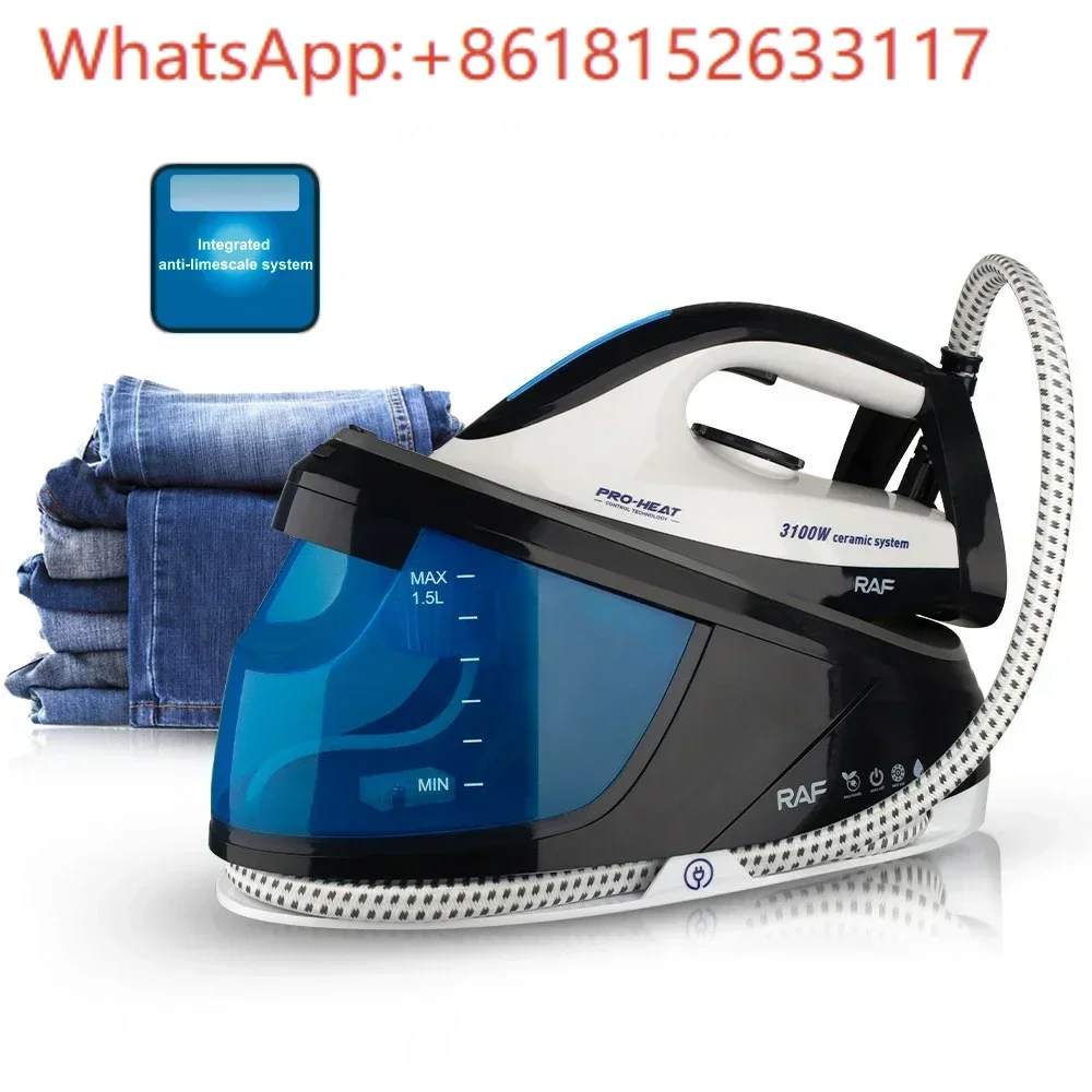 نوع الضغط البخار والحديد الجاف زجاجة من نوع الملابس الستار متجر آلة الكي المنزلية عالية الطاقة الصناعية المرجل الحديد