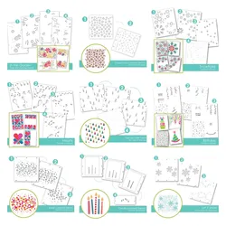 Bokeh Layering Dies And Silicone Stamps Stencil New Arrival 2022 Scrapbook Diary Decoration Embossing Template Diy Greeting