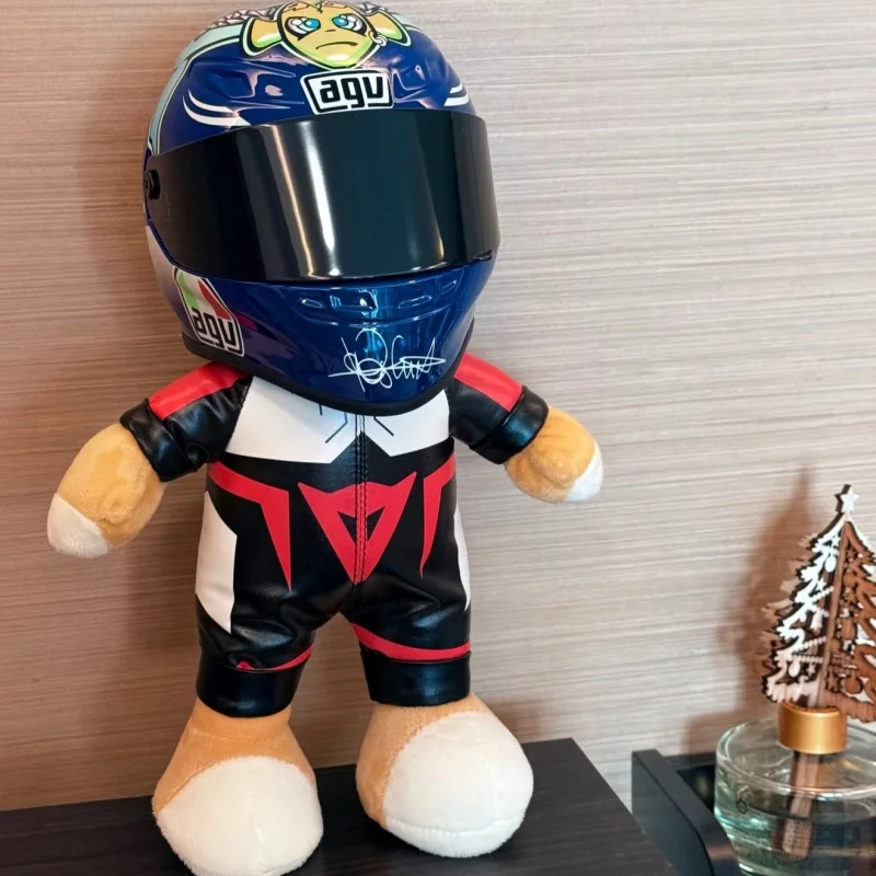 

New Motorcycle Bear Helmet Motorcycle Rear Seat Decoration Doll Rally Bear Cool Toy Motorcycle Travel Tail Box Pendant Cool