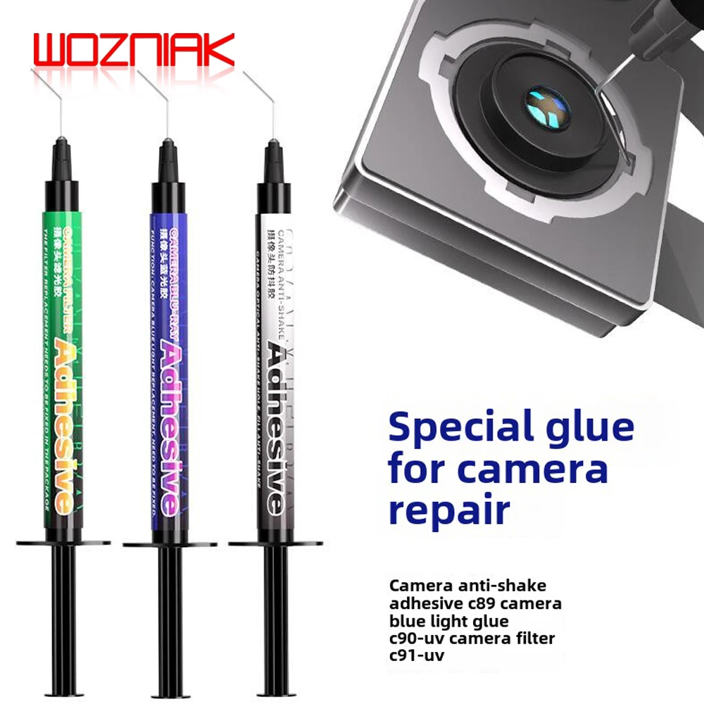 Mechanic Camera Repair Special Glue C89 C90-UV C91-UV for Mobile Phone Fixed Camera Bonding Seal Camera Anti-shake Repair Tool