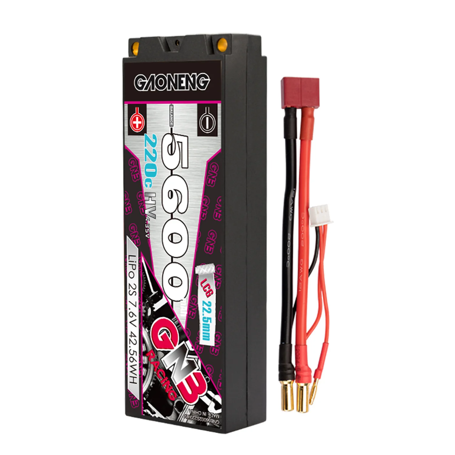 HV MAX 220c 2s 5600mAh bateria Lipo dla RC samochody wyścigowe cztery części zamienne do jazdy terenowej GNB 7.6v akumulator