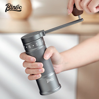 Bincoo Manual coffee grinder SM01 portable mill 420 stainless steel Six-star Core Crank Hand Coffee Grinder Kitchen Tool Grinder