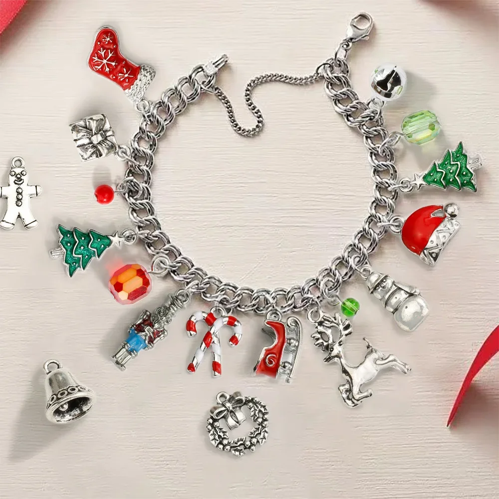 Christmas small pendants, alloy ornaments, keychains, accessories, Christmas tree diy ornaments and accessories