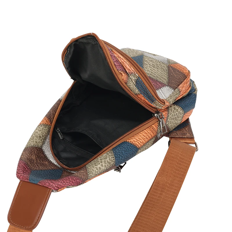 Geantă Piept Unisex Patchwork Casual Călătorie - close-up view