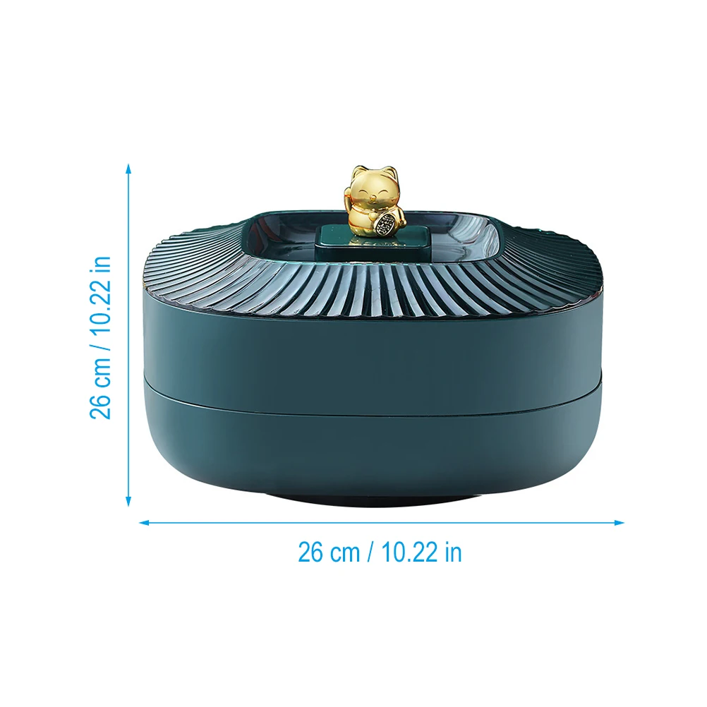 

Double Layer Dried Fruit Box Snack St Platter Party Tray Plastic Storage Tray Decorative Snack St Useful Fruit Plate Dinning