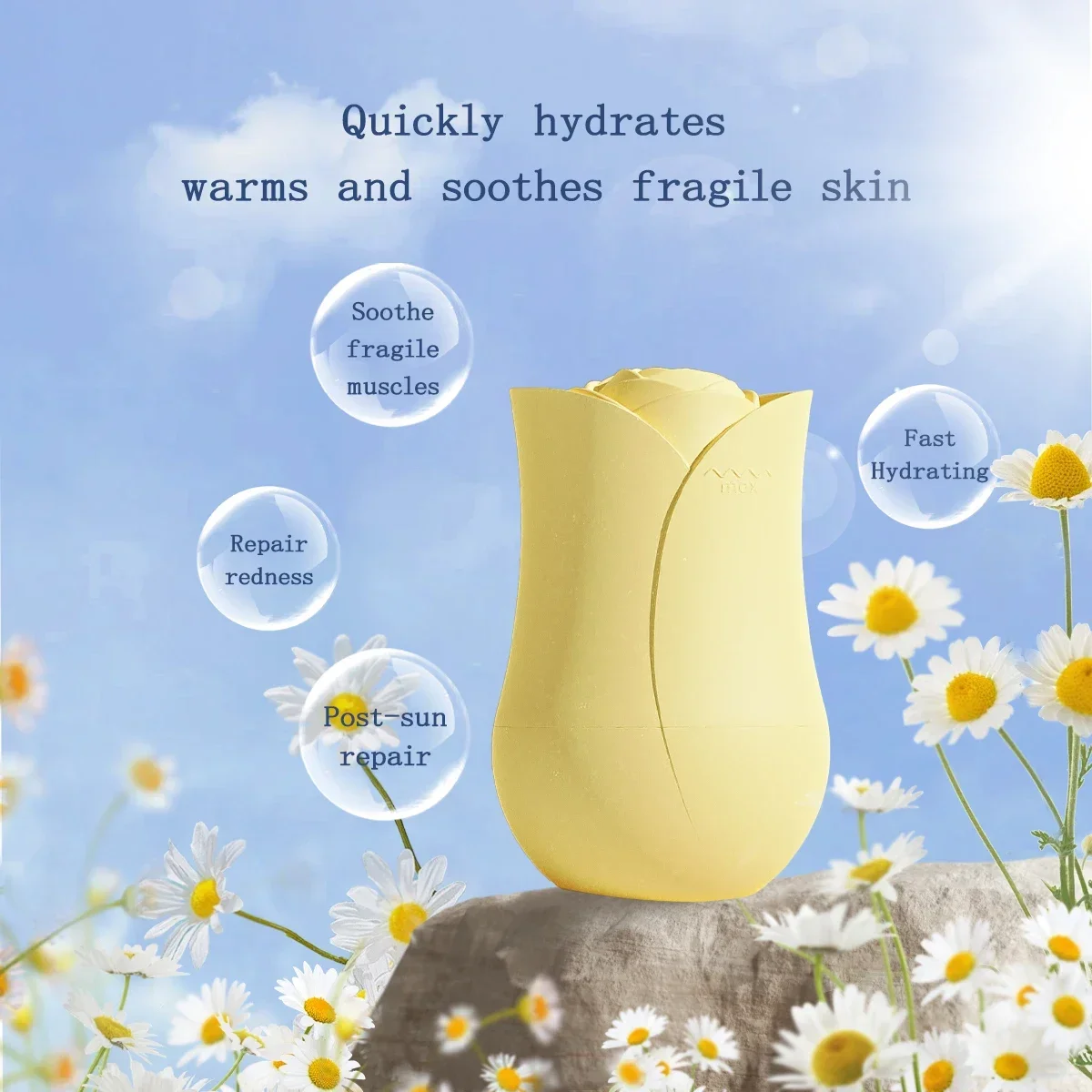 Portable Ice Roller for Face Reusable Ice Face Massager for Eliminate Facial Puffiness In The Morning Easy To Use