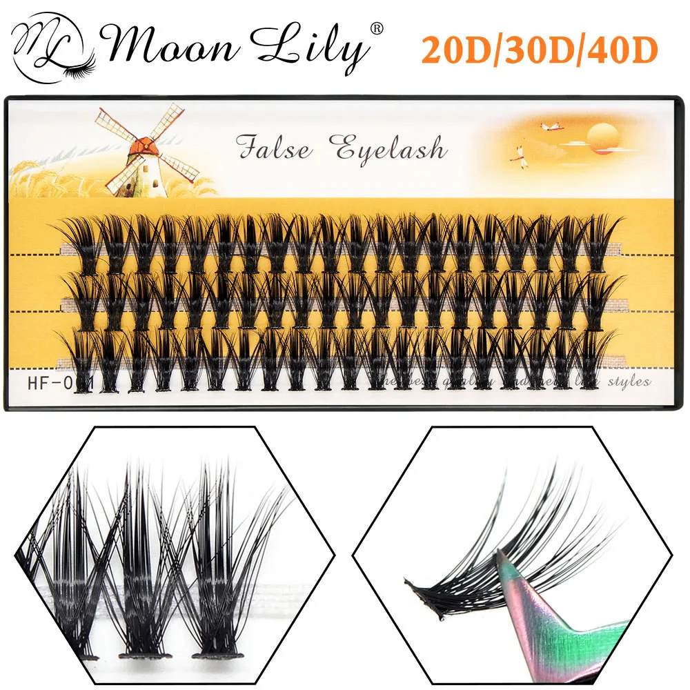 Moonlily Super Cluster Wimpers Extensie Voor Professionals Natuurlijke Pluizige Zachte Individuele Wimper Make-Up Tool Enting Party