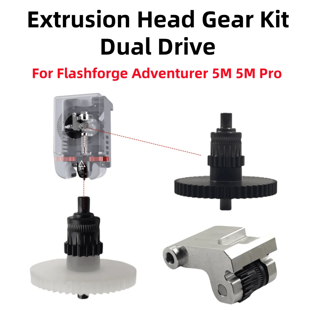 

Ad5m Extruder Parts Upgrade CNC Nanocoated Hardened Gear Kit Extruder Gear for Flashforge Adventurer 5M Hotend 5M Pro Extruder