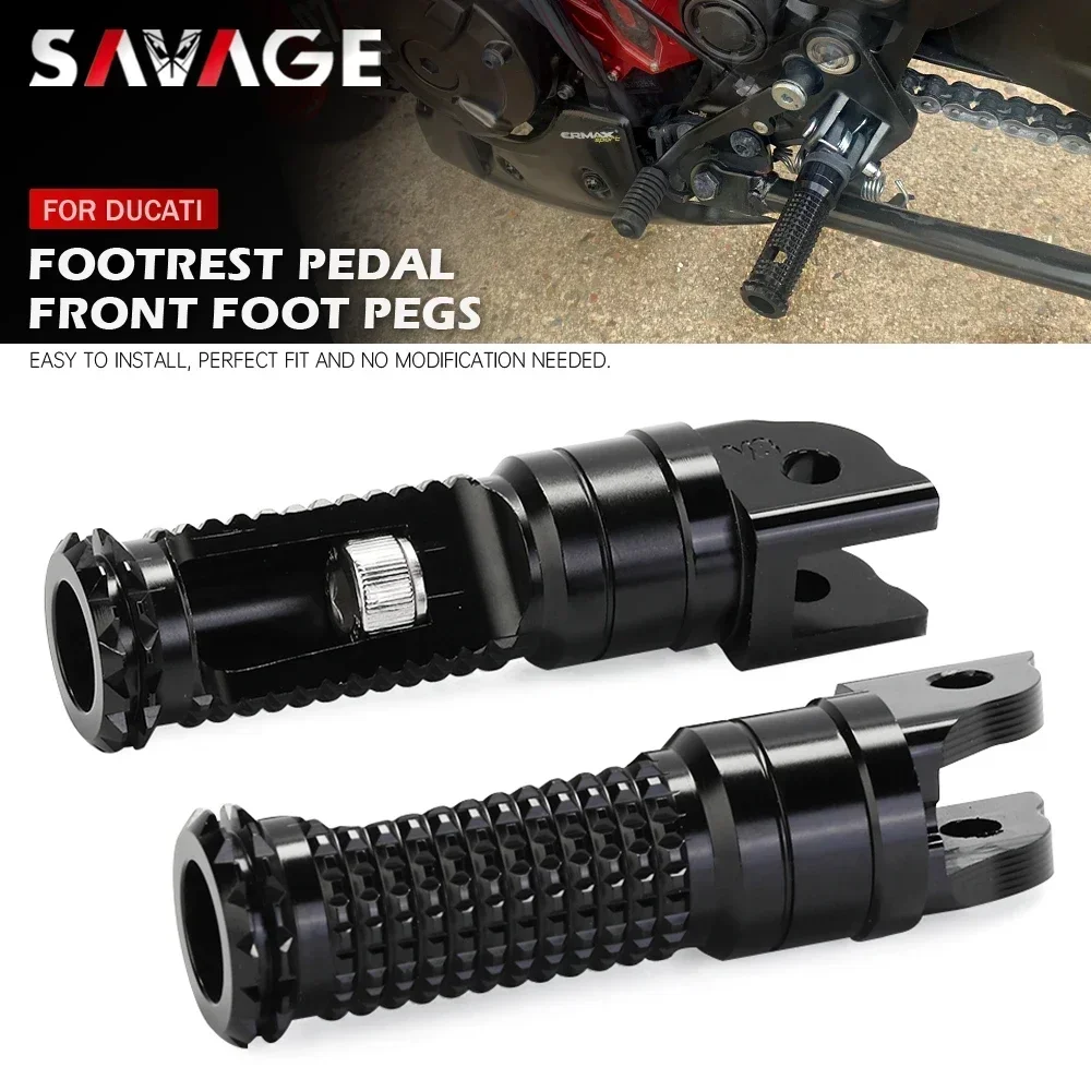 

Front Footrest Foot Peg For DUCATI 1198 1098 Streetfighter 848 Supersport 750 800 900 1000 Monster S4R Motorcycle Rider Pedal