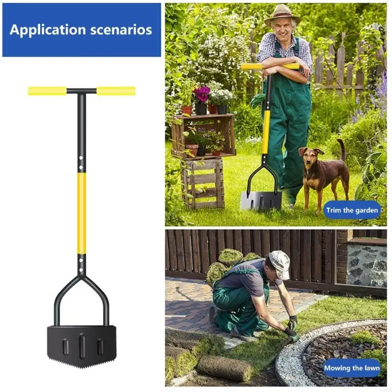 Half Moon Lawn Edging Tool Stainless Steel Manual Trimmer Border Edger Manual Lawn Edger For Garden Pathways Y5GB