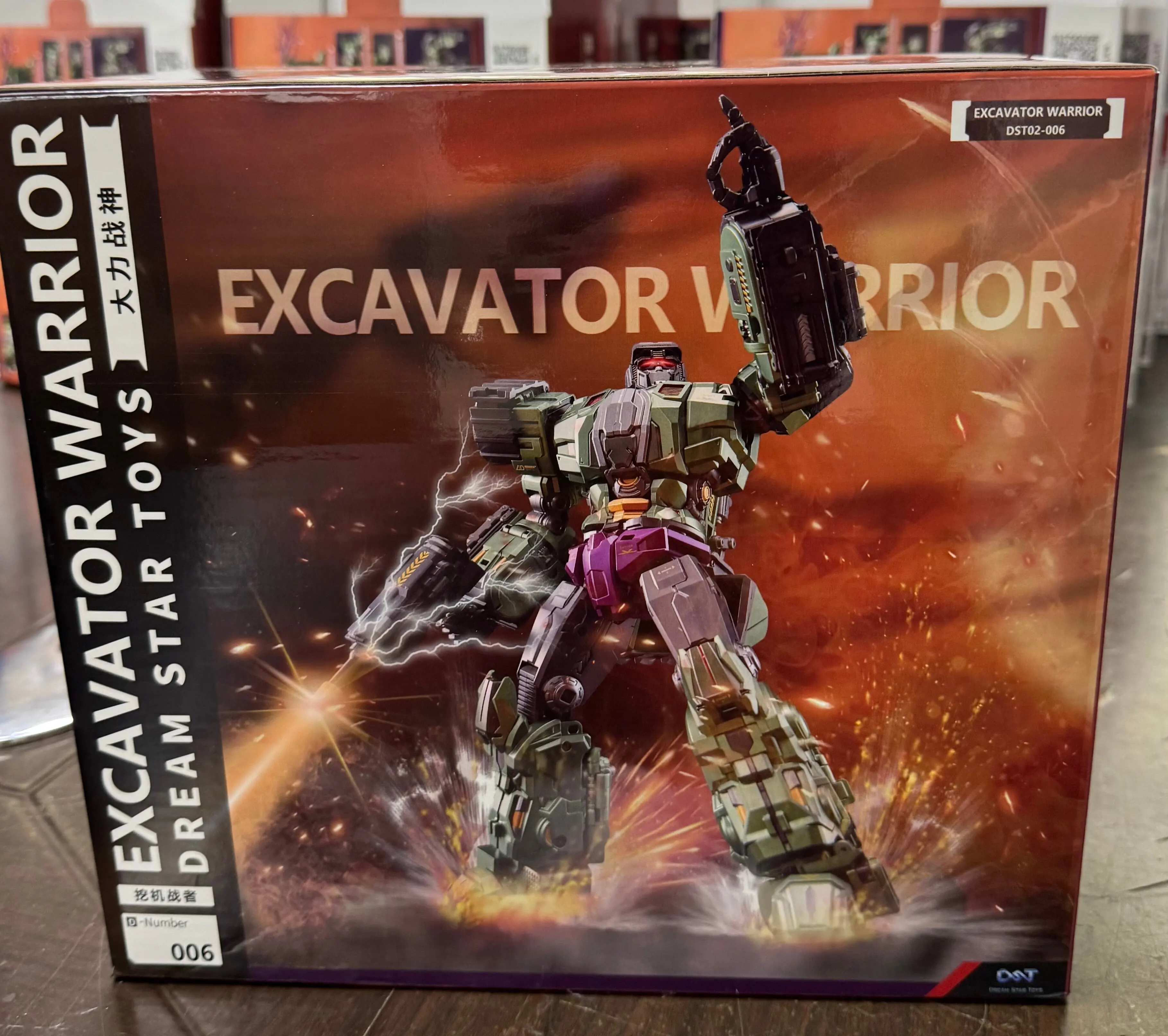En stock Jouets transformables DST02-006 DST02 006 Dream Star Toys Devastator Excavator Warrior Mighty God of War Figurines d'action