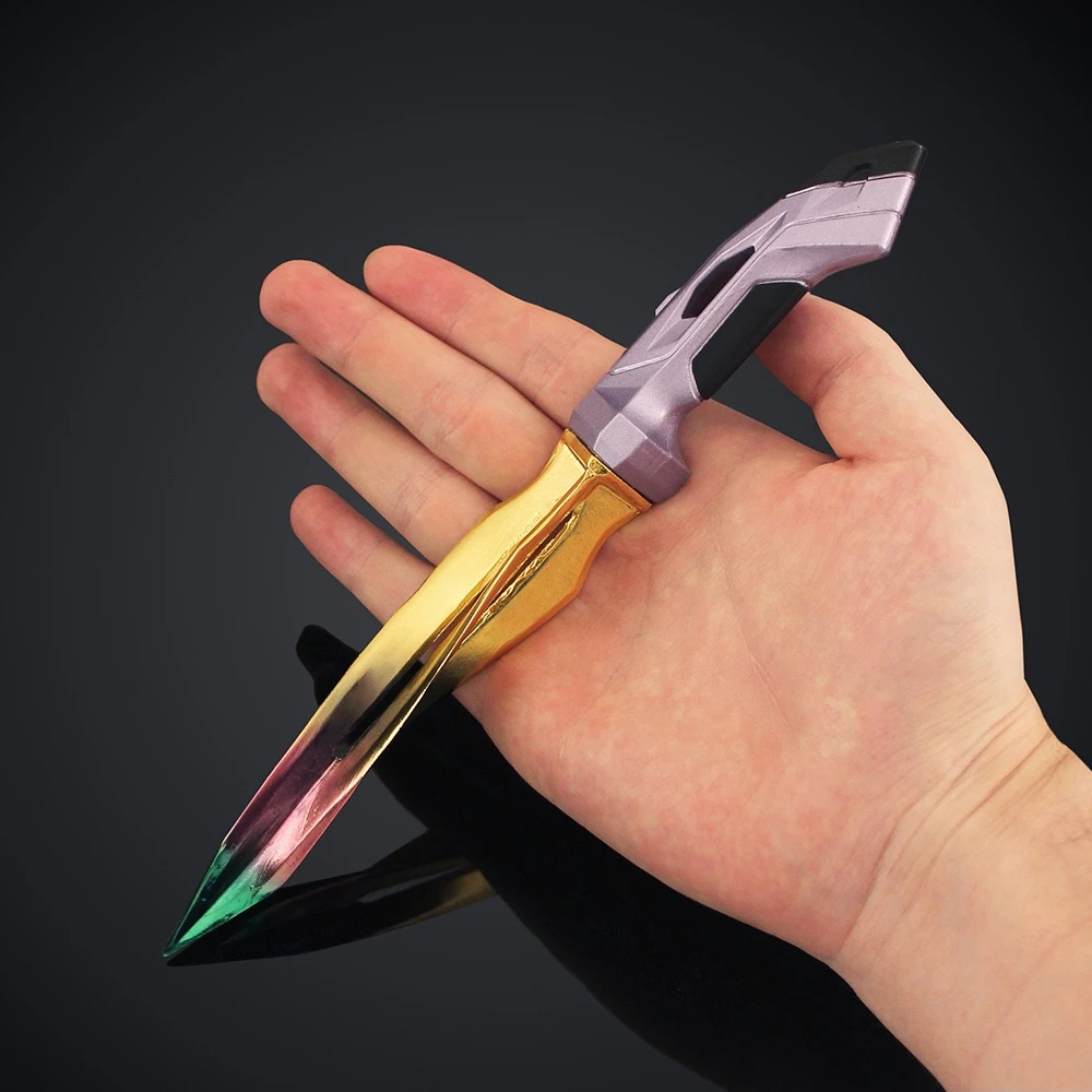 22cm Trident Valorante Phaseguard Game Peripherals Alloy Unsharpened Safe Toy Ornaments Collections Gift Cosplay Props for Boy