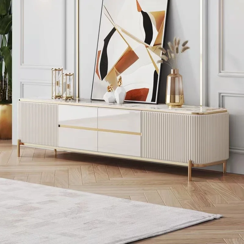 Modern Stylish Marble TV Cabinet Luxury High Quality Living Room Furniture