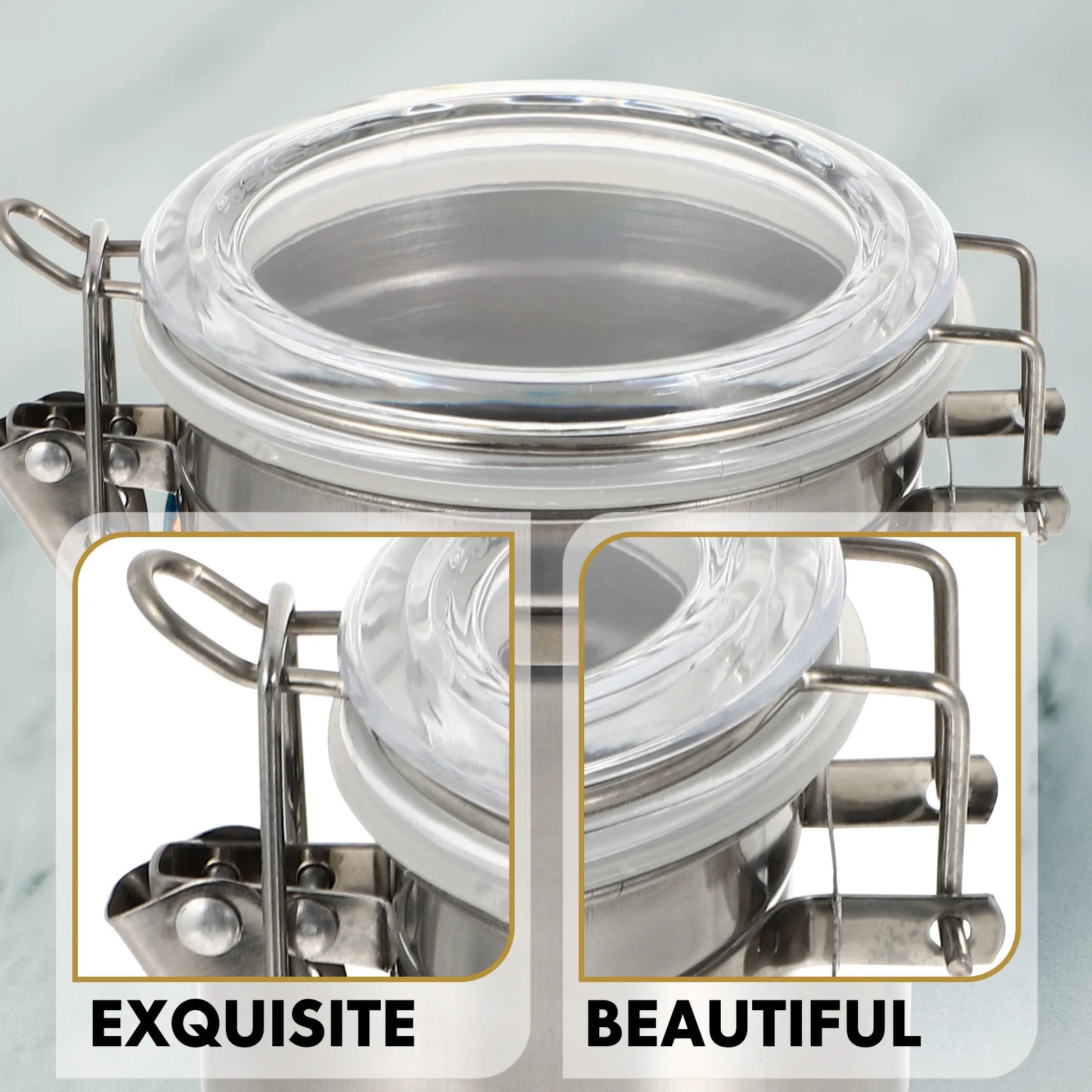 

Stainless Steel Container Sealing Jar for Tattoos Tools Holder Tattoos Tools Jar Storage Container