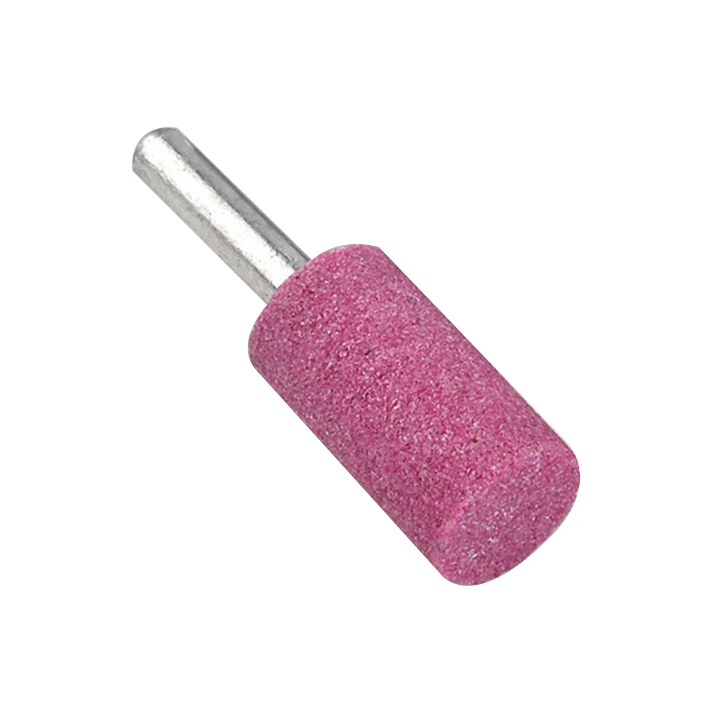 Set of 5 Abrasive Mounted Stone Cylinders 6mm Shank for Rotary Tool Use in Grinding and Polishing Jade Wood Metal Materials