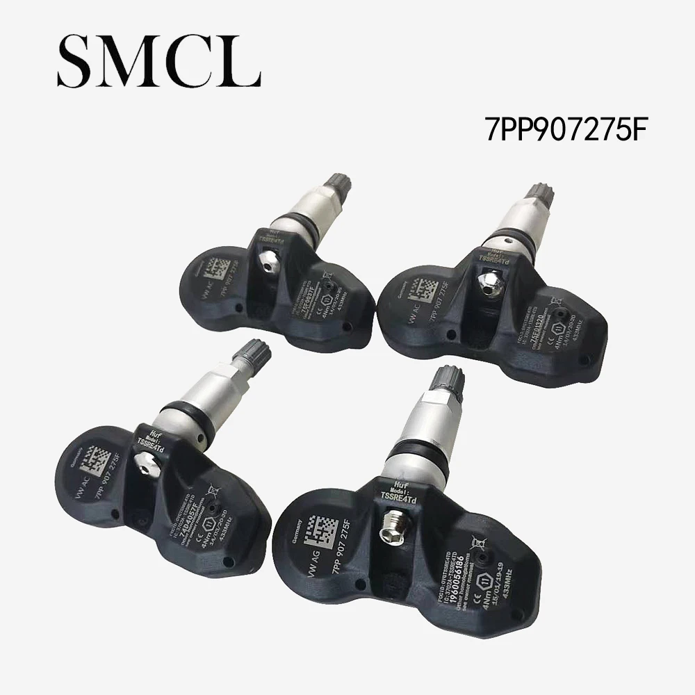 7PP907275F 4Pcs Tire pressure sensor For Audi A4 S4 R8 A6 S6 Q7 RS6 RS4 RS7 A8 S8 VW Touareg Phaeton