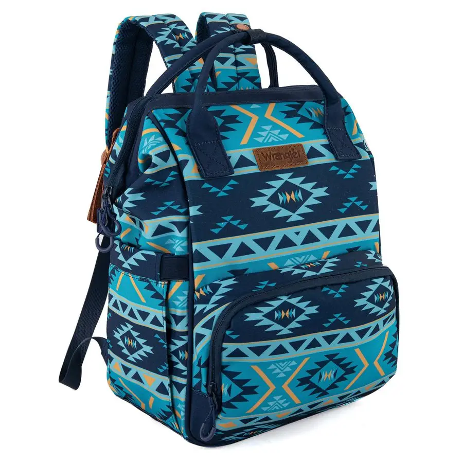

Aztec Backpack Organized Daypack Travel Baby Bag with Stroller Strap and Side Bottle Pockets WG22049110NY