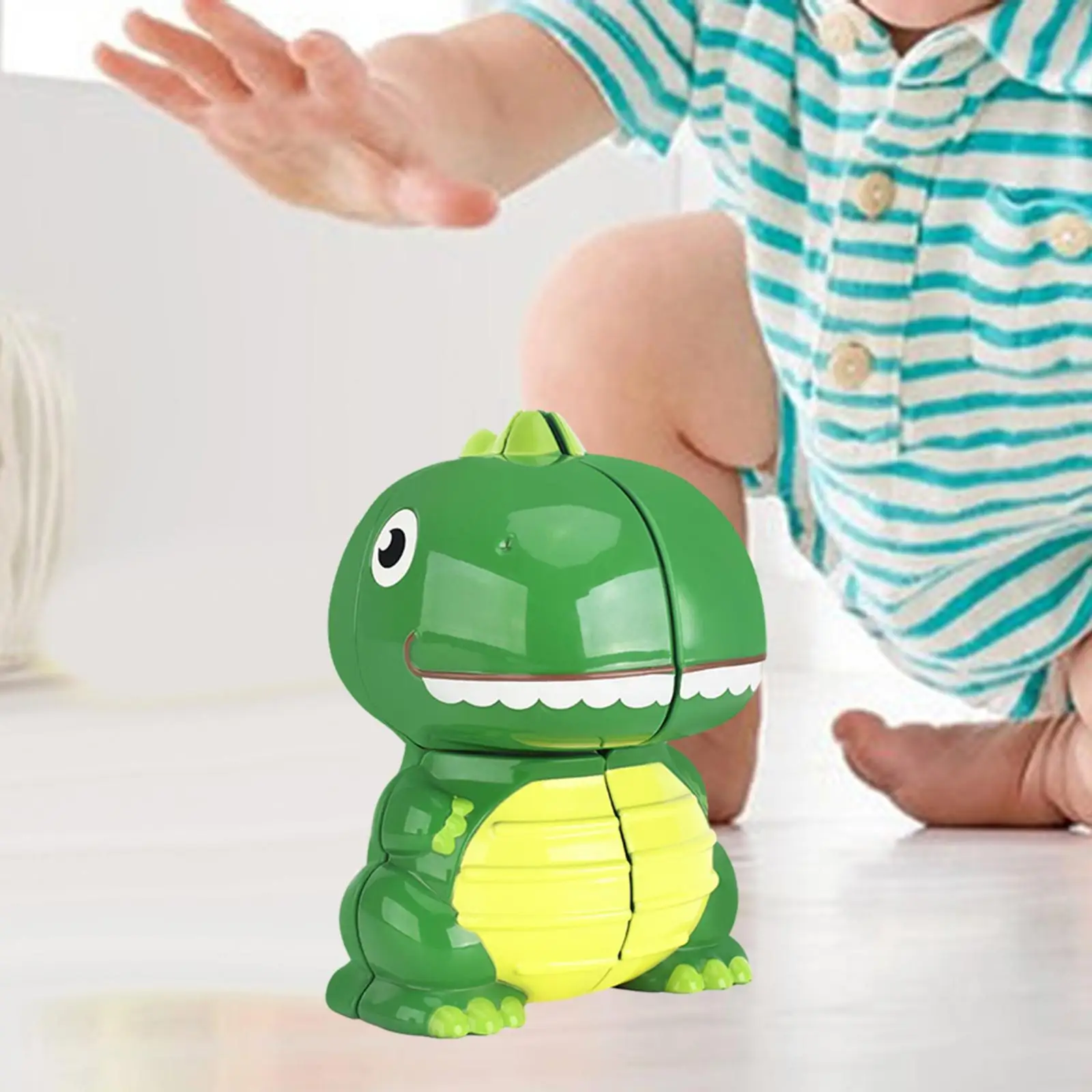 

Dinosaur Speed Cube Interactive Color Recognition Kids Funny Dinosaur Toy for Creativity Travel Birthday Preschool Coordination