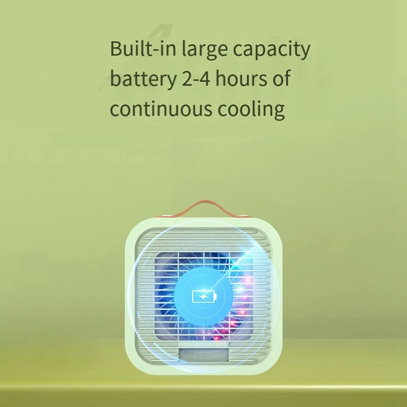 Condicionador De Ar Evaporativo Pessoal Portátil, Mini Ventilador De Unidade De AC para Quarto