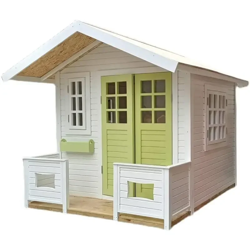 HHhot Sale Fixed Anticorrosive Wood Cottage Villa Solid Wood Outdoor Children's Assembly Moving Wood