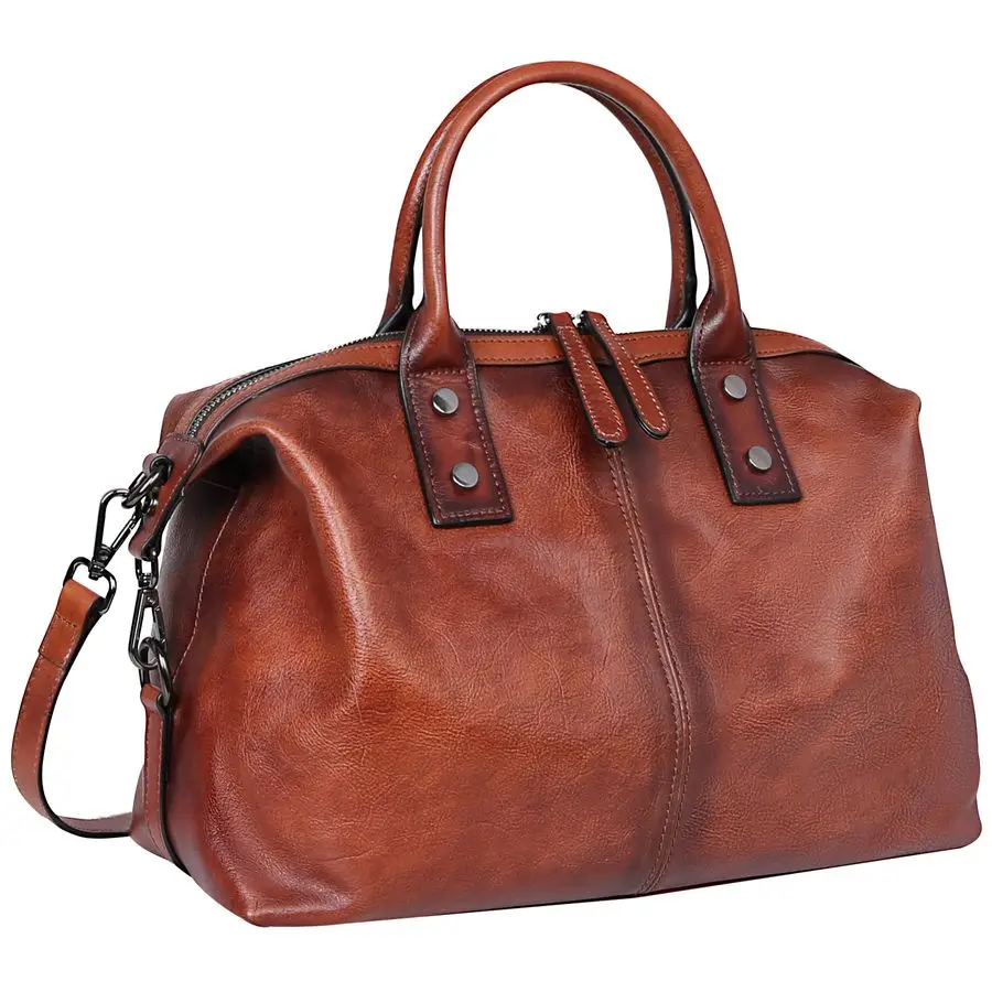 

Leather Satchel Tote Bag Top Handle Handbag Designer Shoulder Bag Large Capacity Cross Body Bag