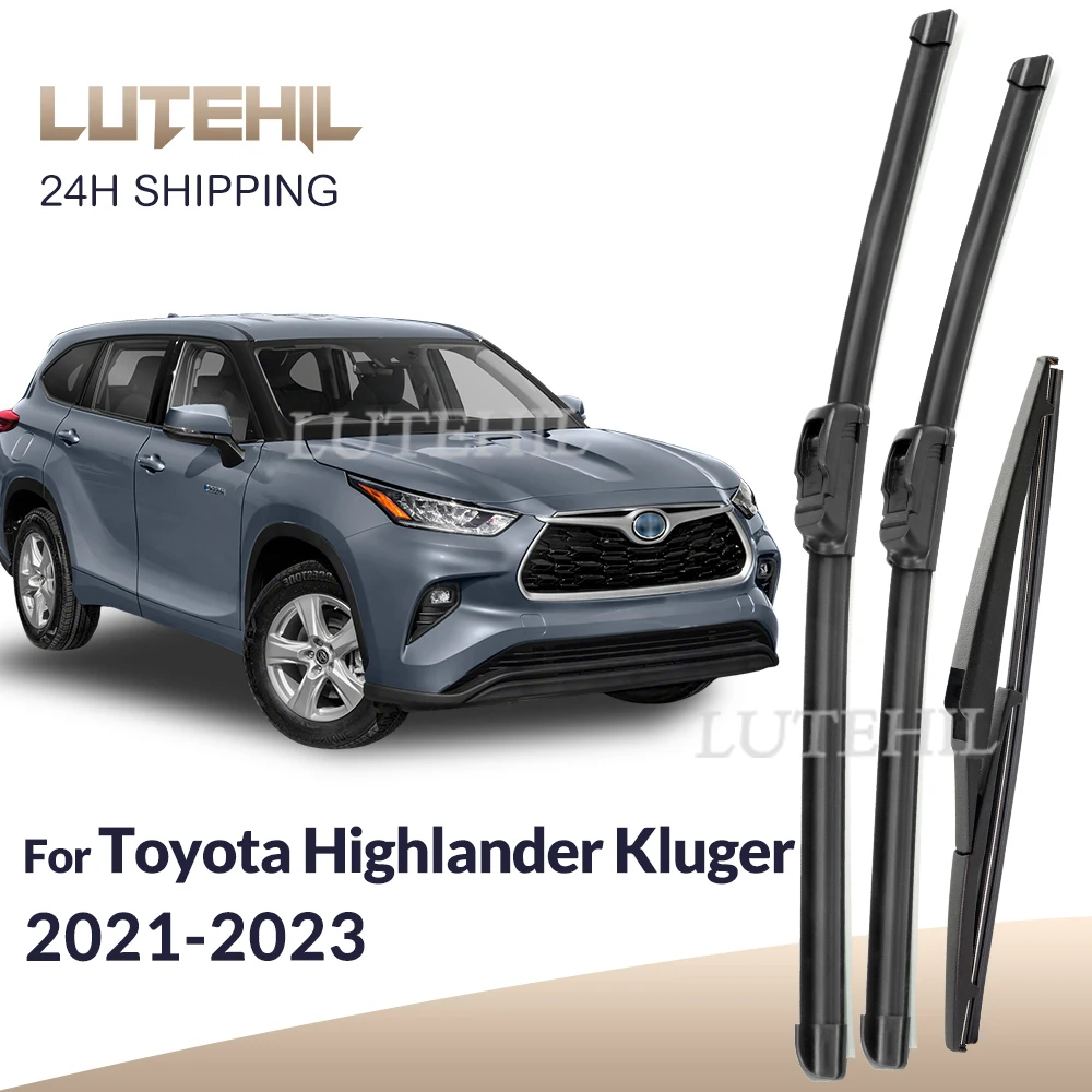

Для Toyota Highlander Kluger XU70 2021-2023 2022 стеклоочиститель передние и задние щетки стеклоочистителя лобовое стекло щетки для окон 26 "+ 18" + 12