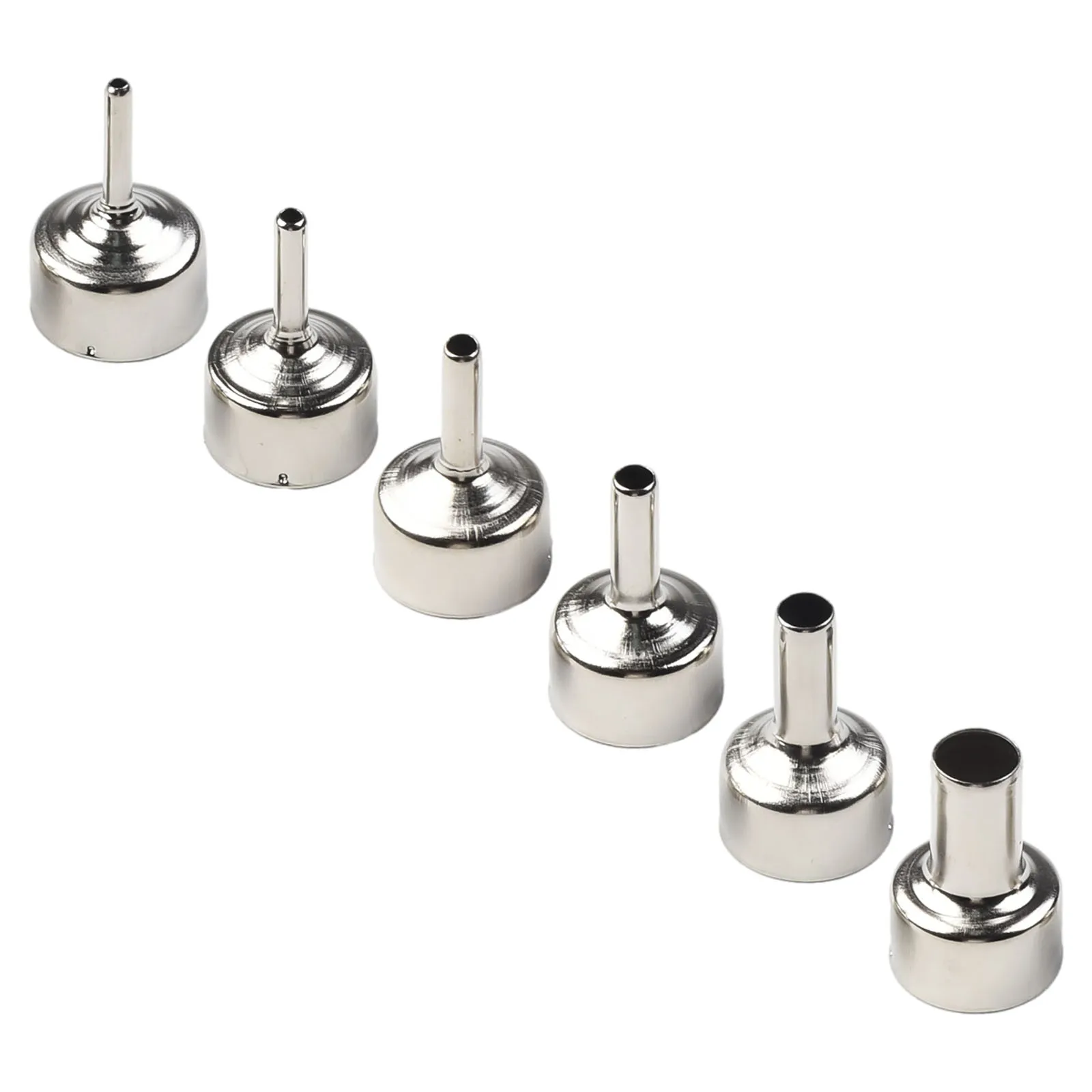 6pcs Hot Air Gun Nozzle Welding Nozzle Solder Welding Accessories For 8586 858D+ 858 Series 3mm 4mm 5mm 6mm 8mm 12mm