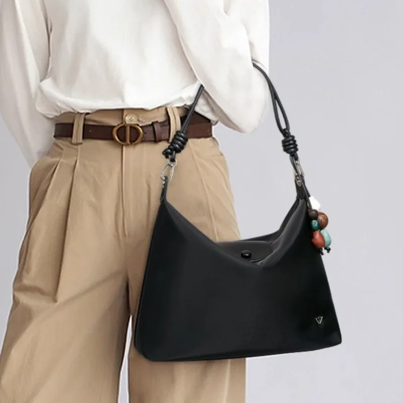 

Модная нейлоновая сумка для подмышек для женщин, большая вместительная сумка через плечо на одно плечо для повседневных поездок на работу