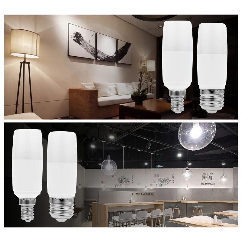 1/2/3pcs 5W 10W 15W 20W LED Cylindrical Corn Bulb E27 E14 Light Bulb 220V-240V LED Lamp Home Decoration Chandelier Candle Light