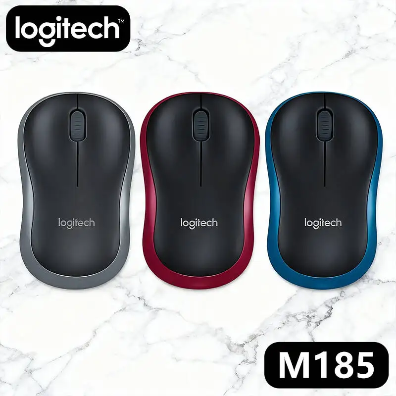 

Logitech M185 Wireless Mouse, 2.4GHz Wireless, Precision Tracking, Portable, 12-Month Battery, Works with PC/Laptop/Mac
