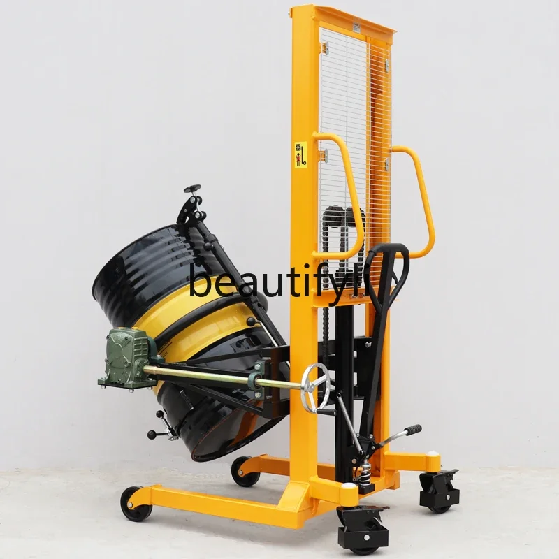 

Drum stacker truck Handling and unloading truck Iron barrel pouring Iron plastic universal overturning forklift