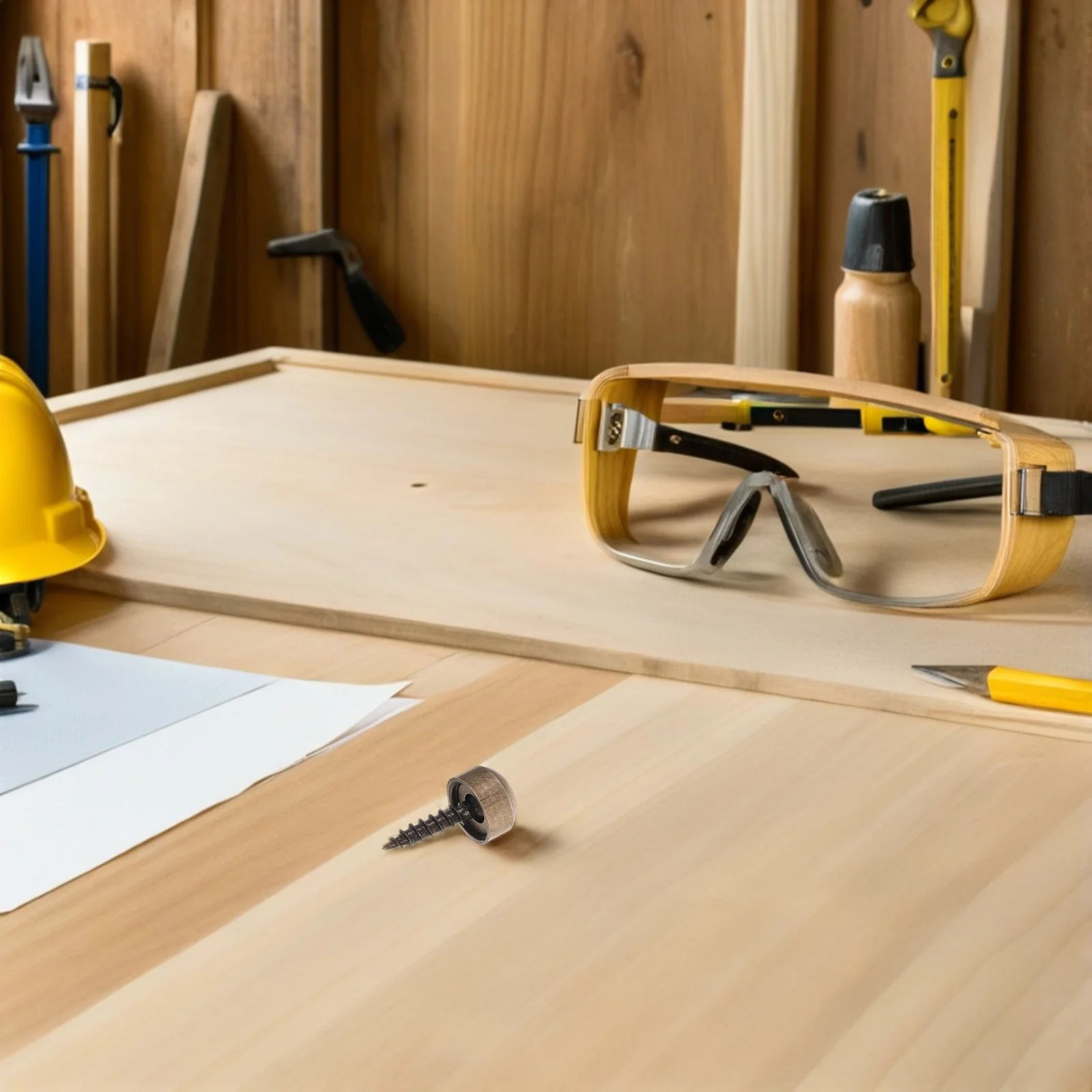 

24Pcs Copper Decorative Screw Caps Self-Tapping Screws Curved Design Rust-Resistant for Home Renovation Furniture