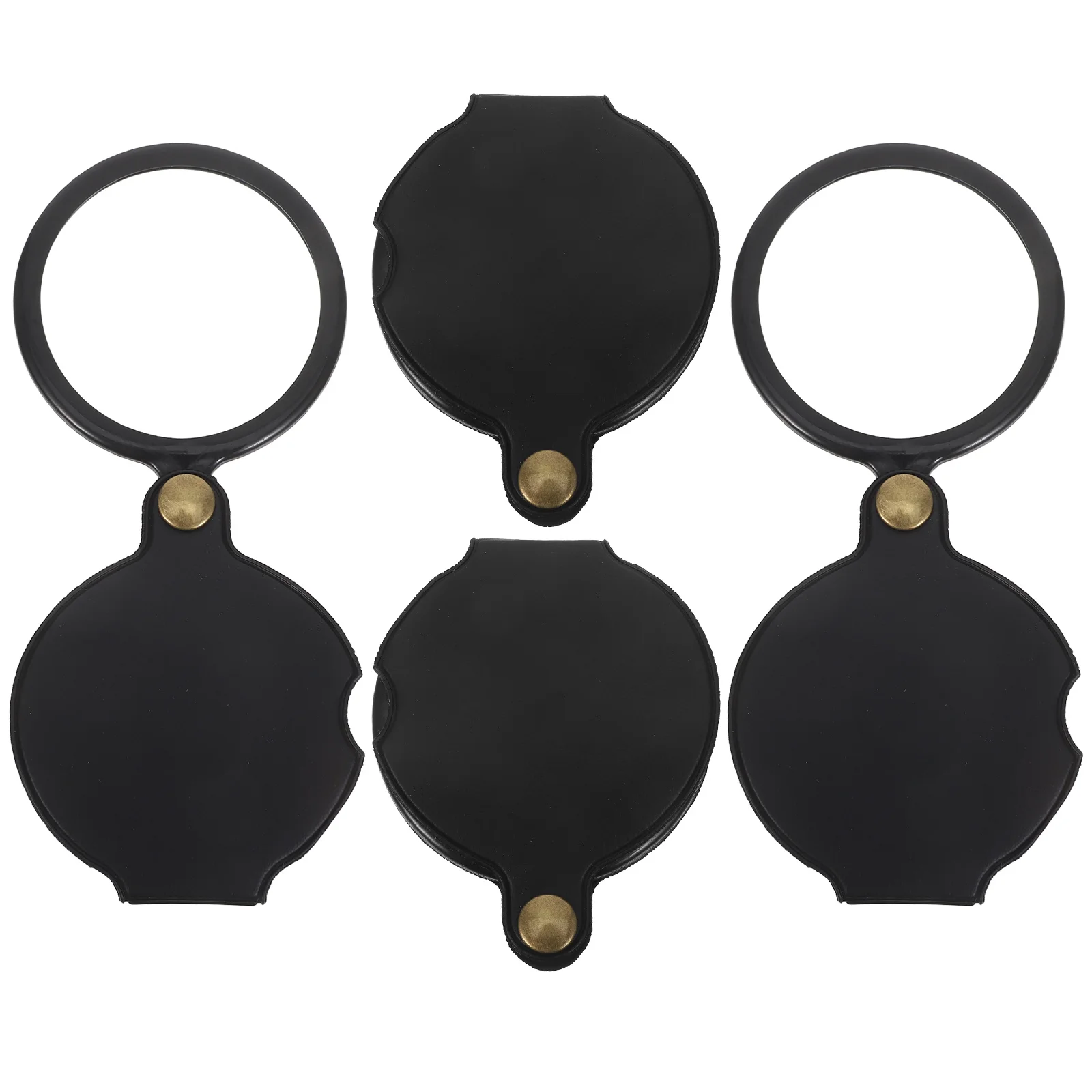 

4pcs Portable Folding Magnifier 20X High Definition Lens For Science Class Reading Exploration Outdoor Lightweight Handheld