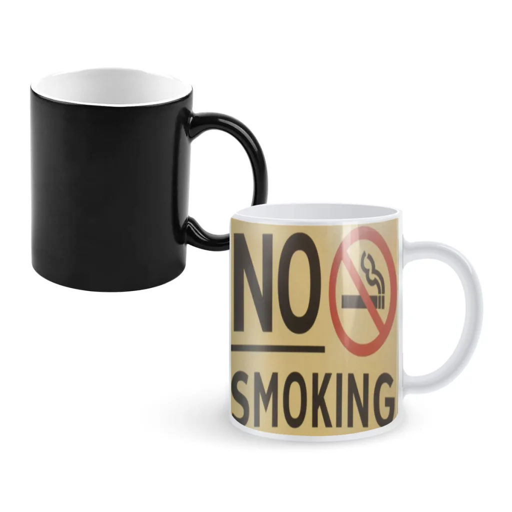 Nichtraucher-neueste Design Kaffeetassen Wärme Farbwechsel Milch tee Tasse Farb becher für Geburtstags geschenke