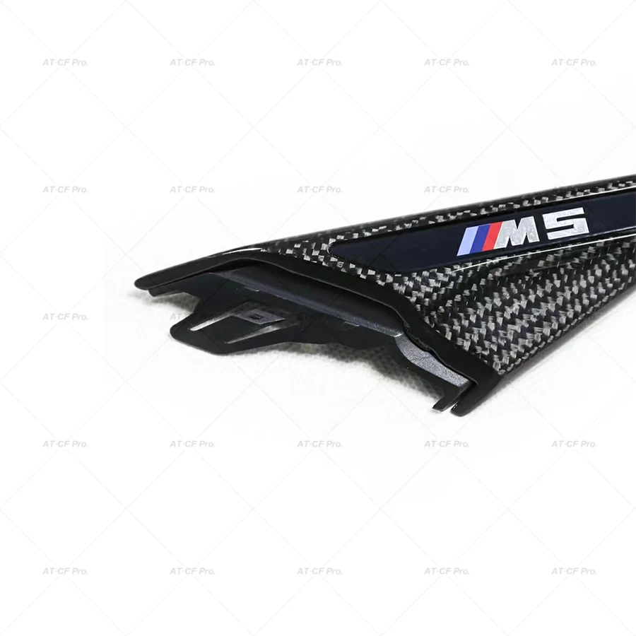 M5 F90 ABS + ألياف الكربون التصميم سيارة الجانب الحاجز تنفيس الهواء مع شعار استبدال نوع ل BMW جديد M5 F90 2018-2022 #2