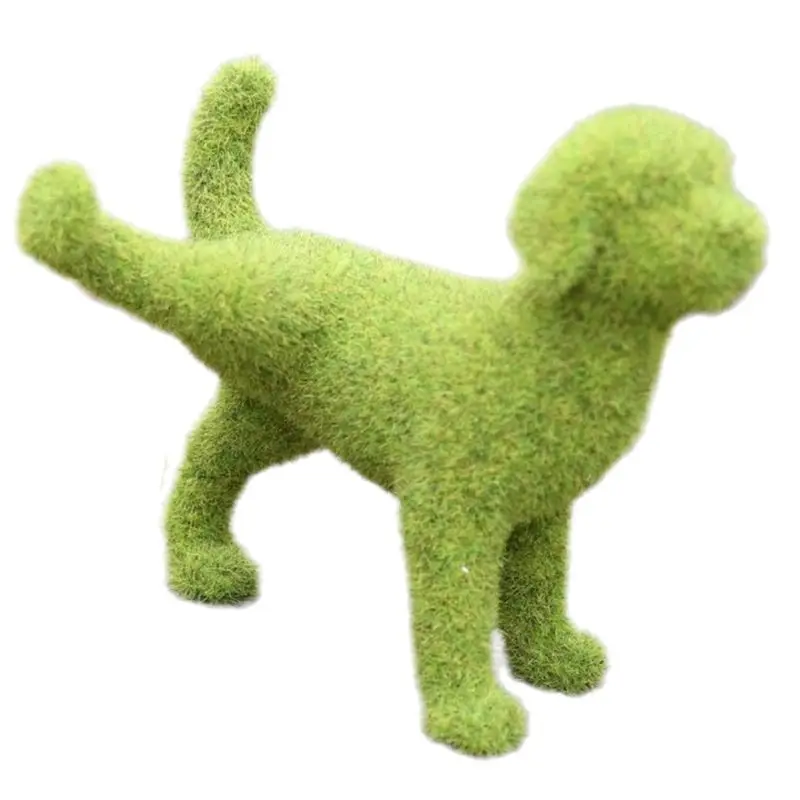 RALCA-Simulation Flocking Dog Sculpture Animal Ornaments Garden Decoration Window Photography Decoration Animal