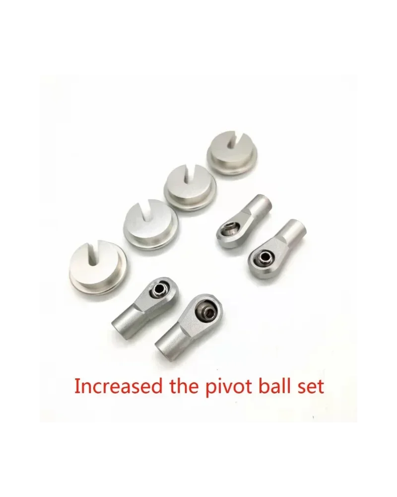 E-VIRATRUE 7075 Aluminum Shock Ends&Spring Cups For Axial SCX6 1/6