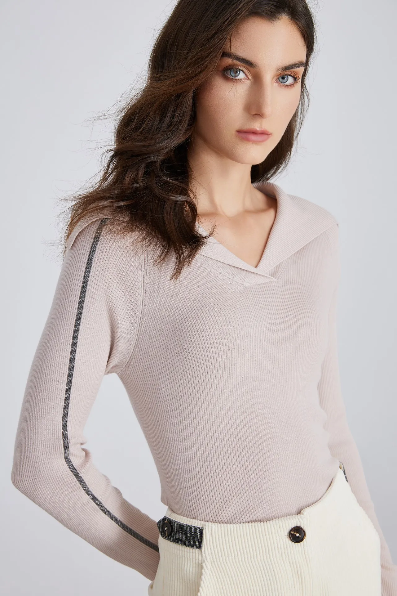 Long-Sleeved Knitted 100% Wool Bottoming Shirt For Woman Pullover Tops Women