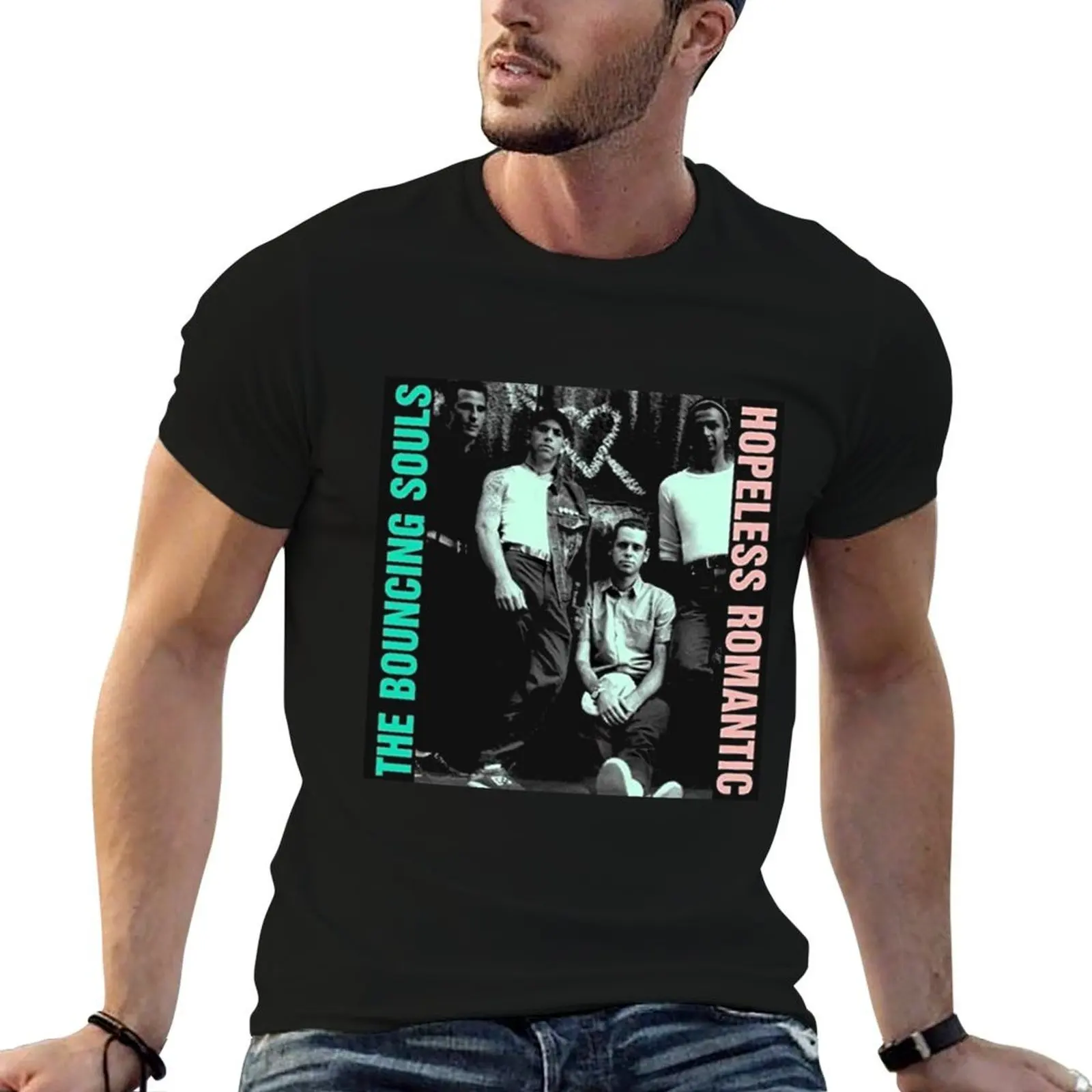 

the bouncing souls T-Shirt t shirts for man pack white man t shirt cotton high quality man t shirt heavy cotton T-shirt